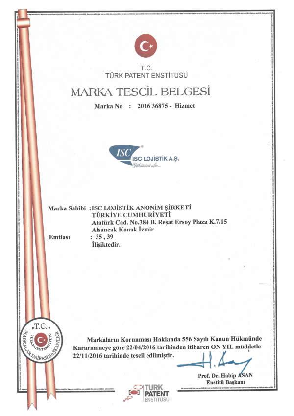 Trademark Registration Certificate