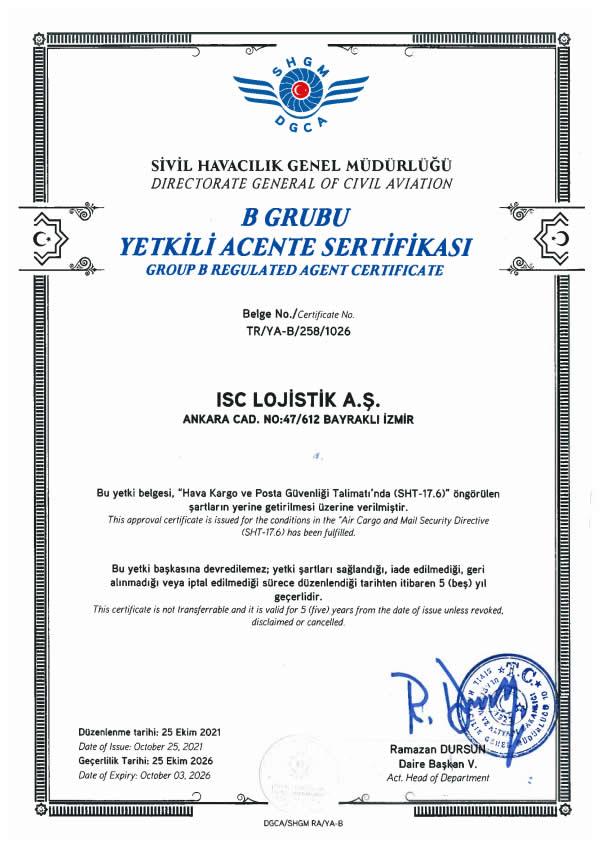 YA Certificate